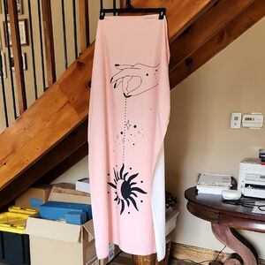 Light Pink Microfiber Beach Towel